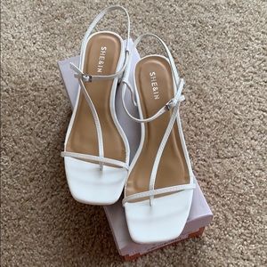 SHEIN white sandals